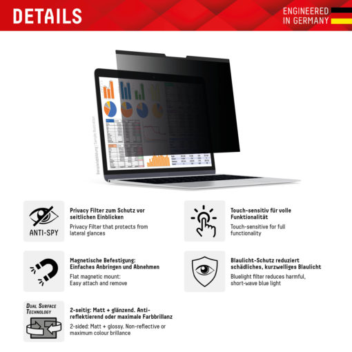 Displex Privacy Safe Blickschutzfilter – Bild 2