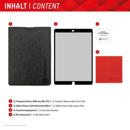 Displex Tablet Privacy Safe Blickschutzfilter – Bild 9